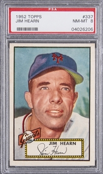 1952 Topps #337 Jim Hearn – PSA NM-MT 8